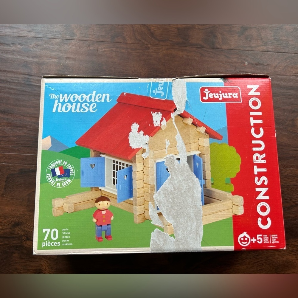 Jeujura J8031 69 Pieces The Wooden House Made In France - Picture 13 of 16